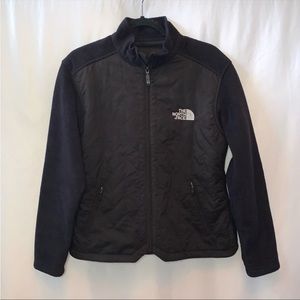 The North Face Black Fleece Zip Up Jacket Size Large